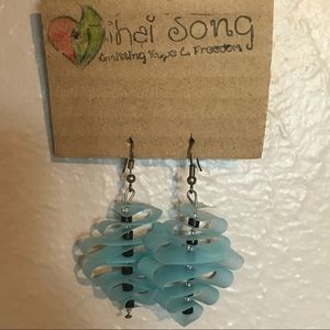 Upcycled Straw Earrings